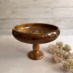 میوه خوری چوبی نقاشی‌ دست پایه‌ دار