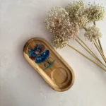 سینی سرو چوبی نقاشی‌دست نقش دختر رقصان