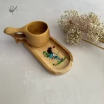 سینی سرو چوبی نقاشی‌ دست طرح پسر