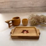 سینی سرو چوبی نقاشی‌ دست