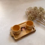 سینی نقاشی دست دو ماگ